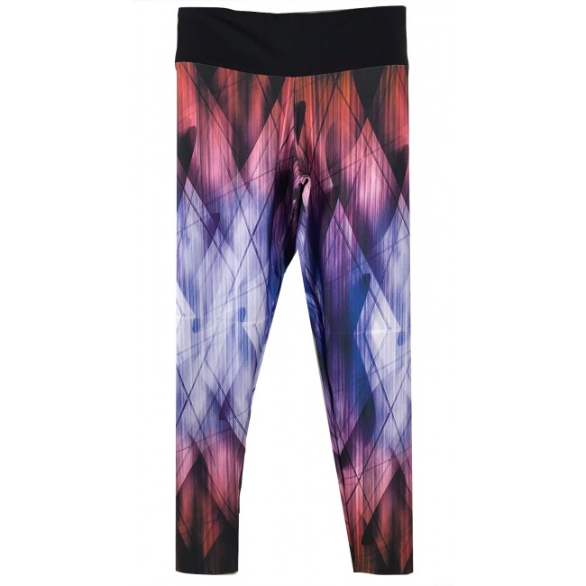 CAL A TRINYS PLUS SIZE LEGGING ESTAMPA RISCAS COLORIDAS